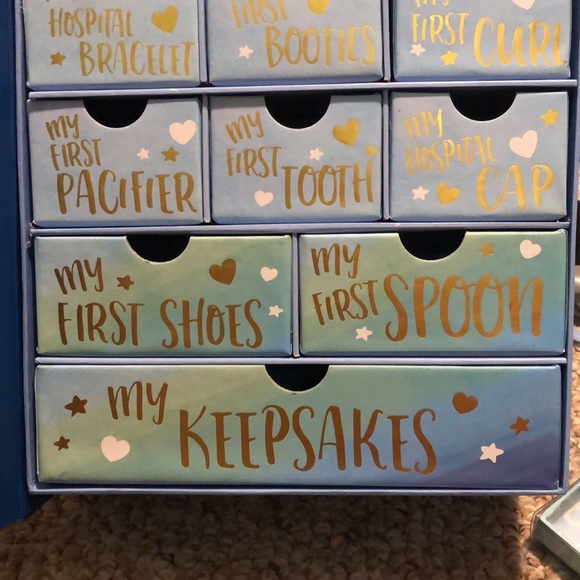 Brand new! Baby boys keepsake memory box - Picture 2 of 2